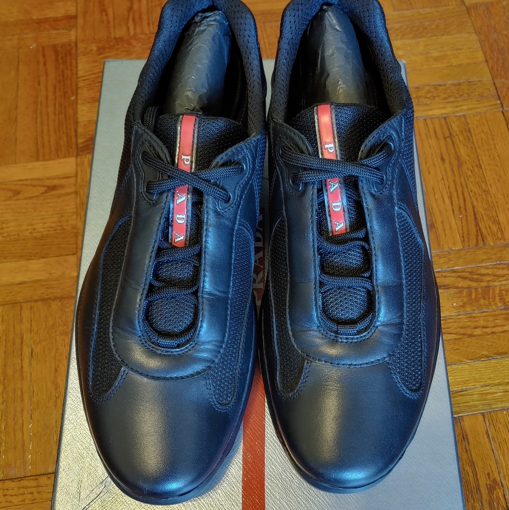 Prada America's Cup Original Sneakers Black Size 9.5 (US 10.5)